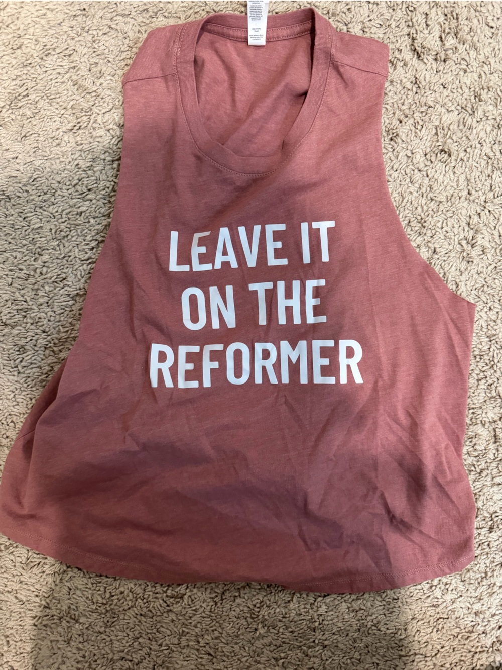 Mauve Graphic Tee - "Leave It On The Reformer"